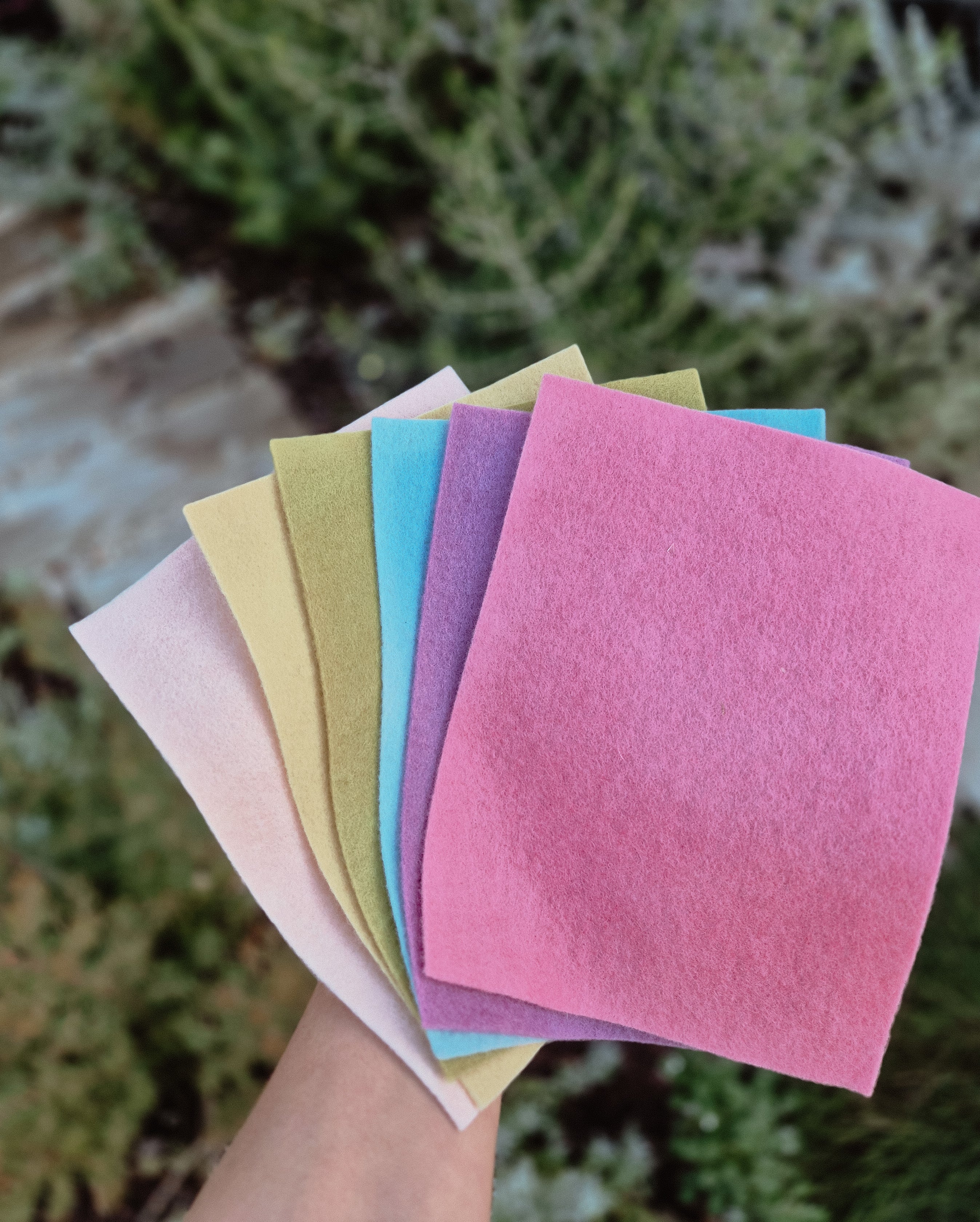 Filges Organic Plant Dyed Wool Felt - Pastel