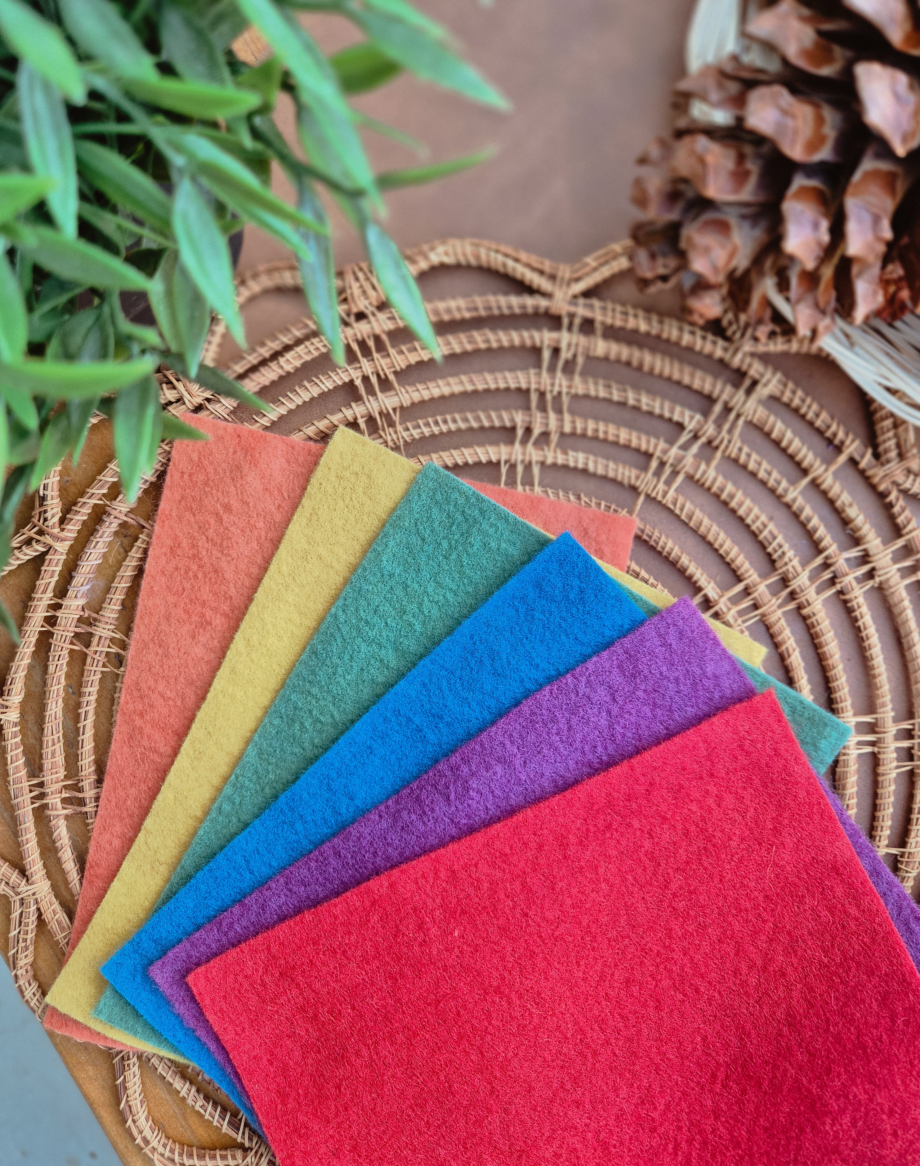 Filges Organic Plant Dyed Wool Felt - Basic Assortment